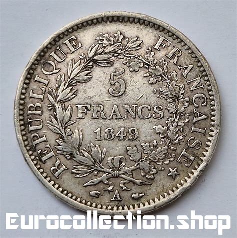 5 Francs 1849 République Française