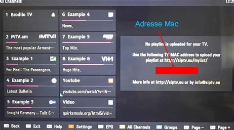 Adresse MAC Android TV