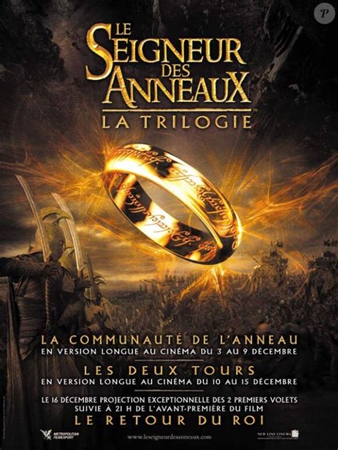 Affiche de la trilogie Le Seigneur des Anneaux