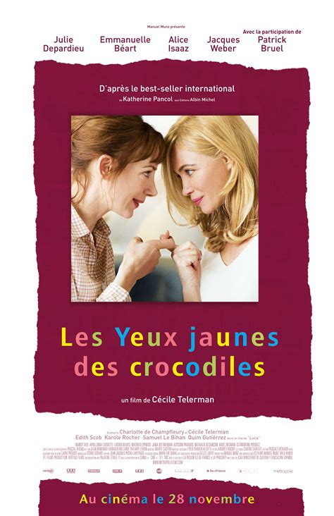 Affiche du film Les Yeux jaunes des crocodiles