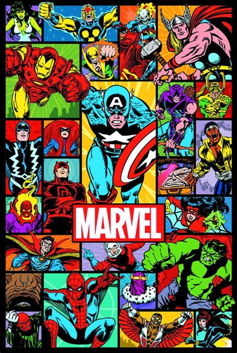 Affiche vintage Marvel