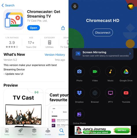 Applications Chromecast