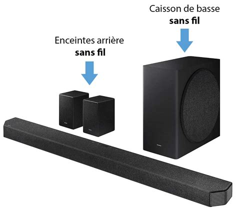 Barre de son avec enceintes