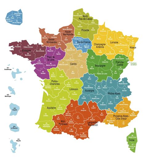 Carte de France avec des bobines de film