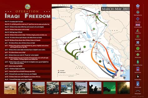 Carte de l'Opération Iraqi Freedom