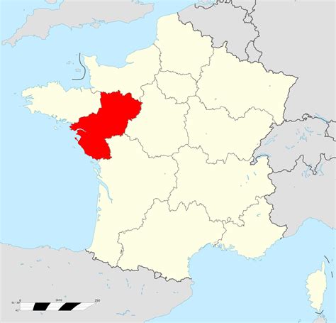 Carte de localisation des Pays de la Loire