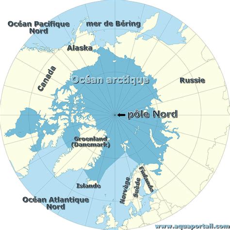 Carte du Pôle Nord