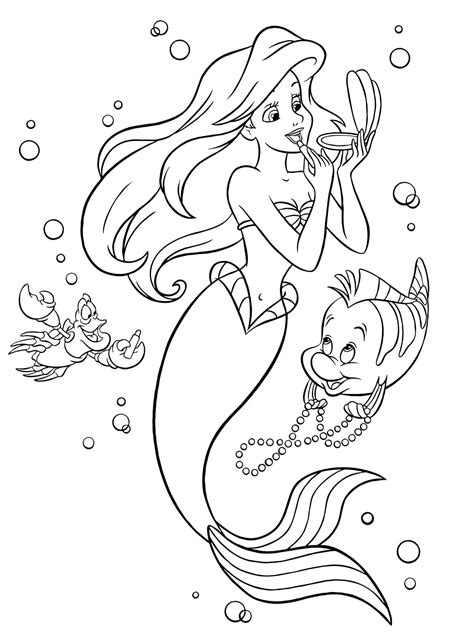Coloriage Ariel