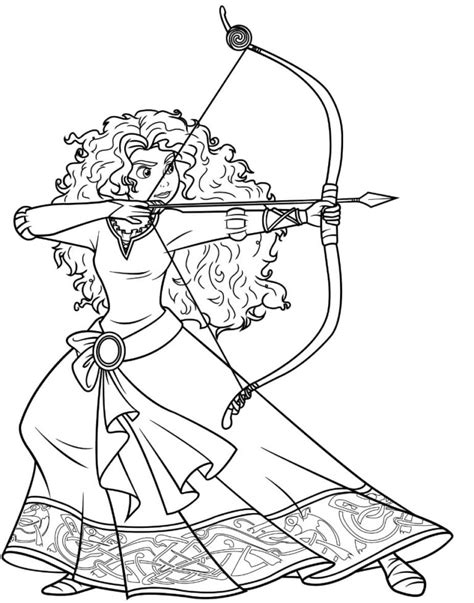 Coloriage Merida