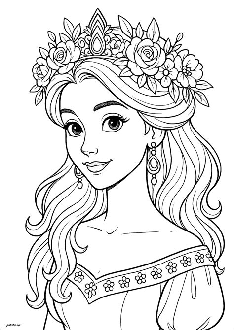 Coloriage Princesse Disney