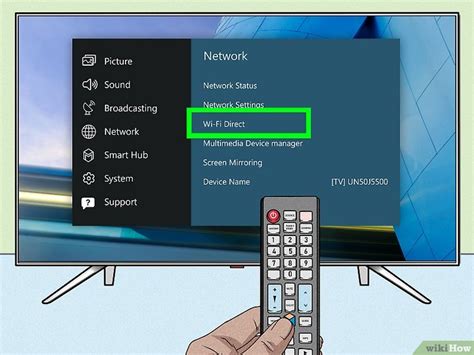 Connexion Wi-Fi sur une Smart TV Samsung