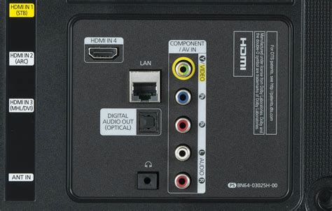Connexions audio TV
