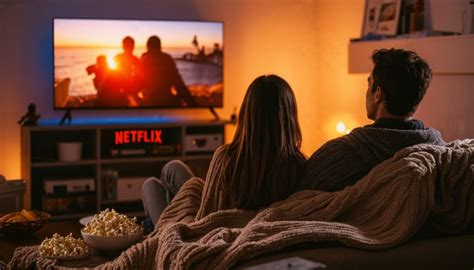 Couple devant Netflix