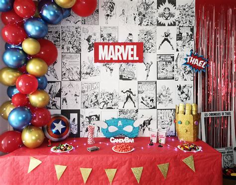 Décoration anniversaire Marvel