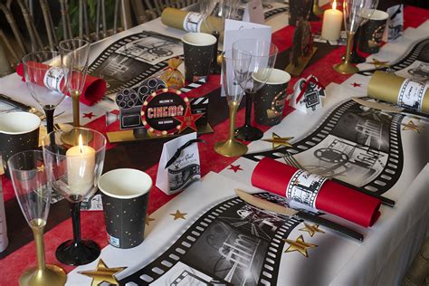 Décoration d'anniversaire sur le thème du cinéma