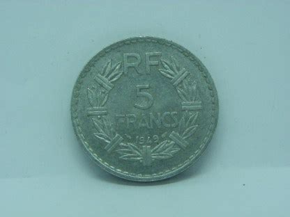 Différents états de conservation de la pièce de 5 Francs 1949