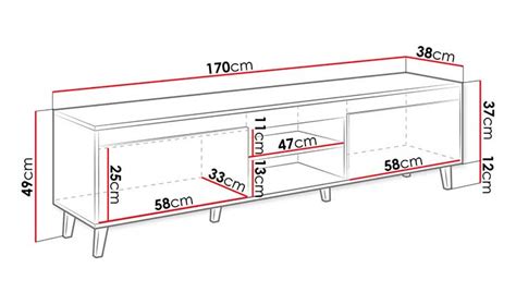 Dimensions du meuble TV