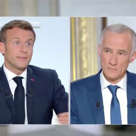 Emmanuel Macron interviewé par Gilles Bouleau et Anne-Sophie Lapix