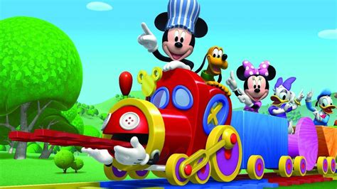 Emplacement du petit train dans la maison de Mickey