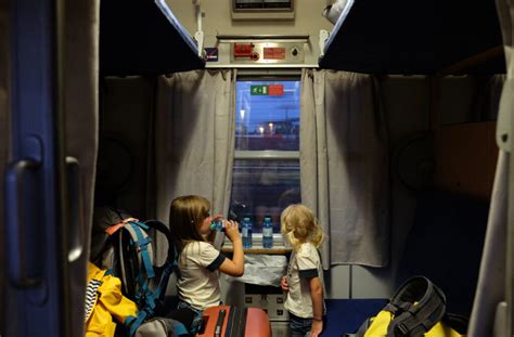 Enfants dans le train