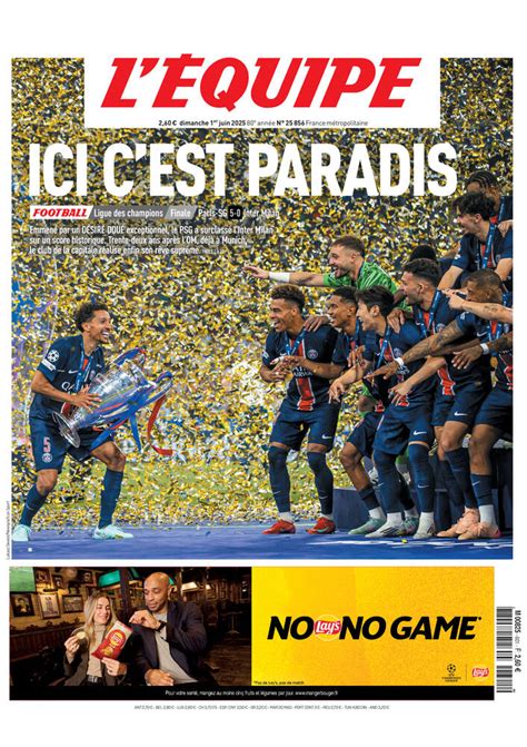 France-Brésil 1998 : La Une de L'Équipe