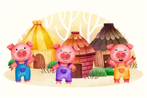 Illustration des Trois Petits Cochons
