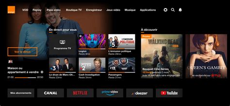 Interface TV Orange sur PC