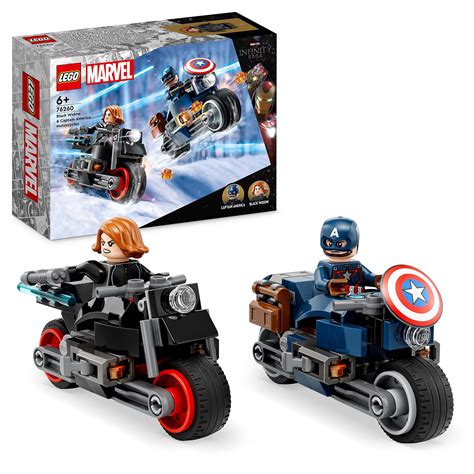 LEGO Marvel Avengers Motos Black Widow et Captain America