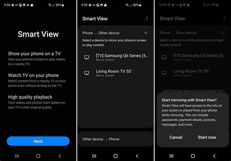 Mettre votre téléphone Samsung en miroir avec Smart View