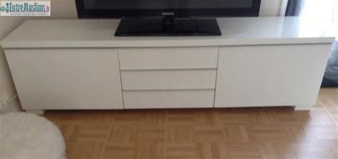 Meuble TV Blanc Laqué IKEA