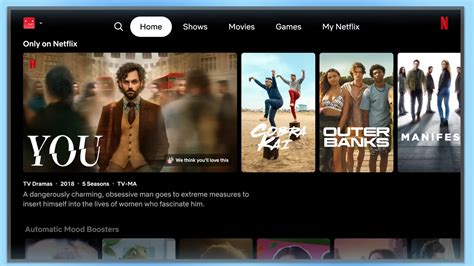 Nouvelle interface Netflix