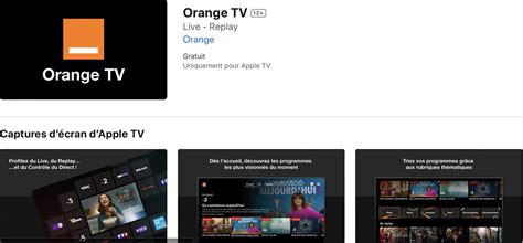Orange TV sur Apple TV