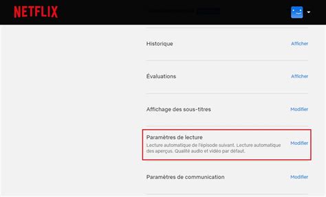 Paramètres de Qualité Vidéo Netflix