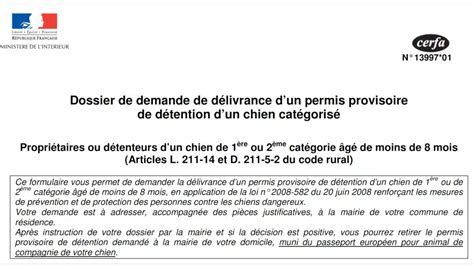 Permis de détention