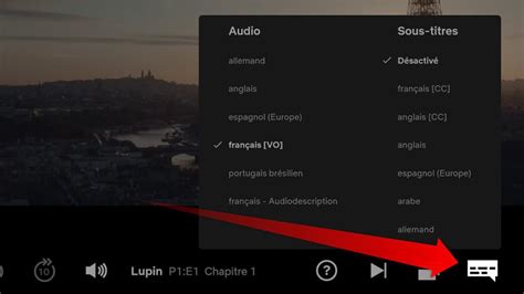 Personnalisation des sous-titres