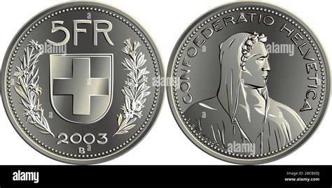 Pièce de 5 francs suisses Helvetia