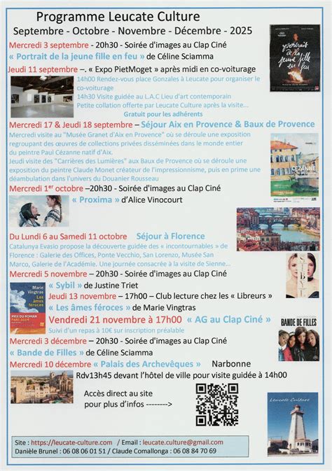Programme Cinéma Port Leucate