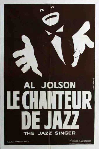 Publicité pour Le Chanteur de Jazz