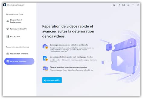 Réparation vidéo corrompue