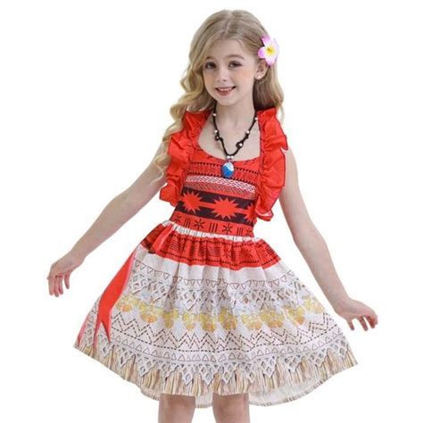 Robe Vaiana rouge Disney