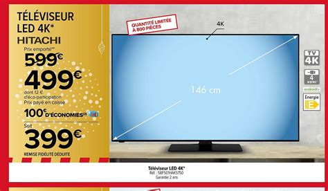 Téléviseur Hitachi Carrefour