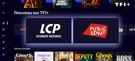 TF1+ et LCP-Assemblée Nationale
